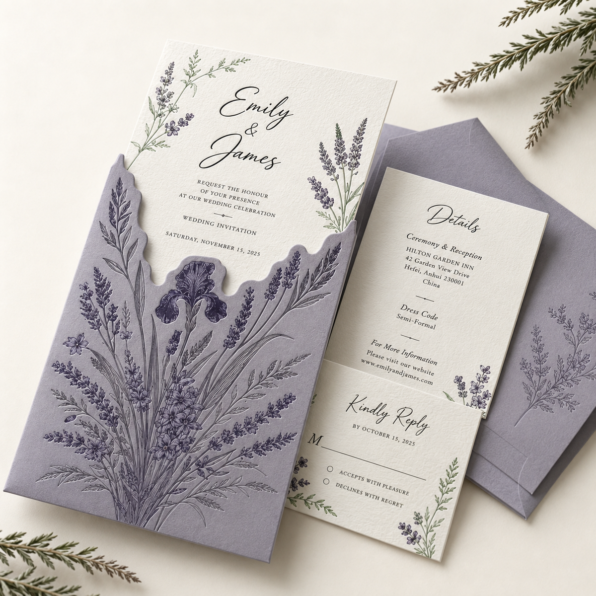 Wildflower Horizon — Spring/Summer Wedding Invitation Suite