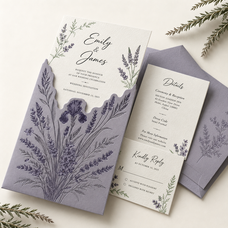 Wildflower Horizon — Spring/Summer Wedding Invitation Suite